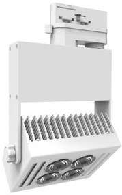 Σποτ Φωτιστικό Ράγας Ορθογώνιο LED 40W IP20 4000K Spotlight-5939-Λευκό 5939
