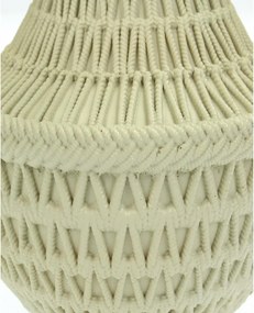 Κηροπήγιο ArteLibre Χάντρες Μπεζ Polyresin 12.5x12.5x15.4cm