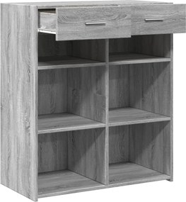vidaXL Ντουλάπι Γκρι Sonoma 80x42,5x93 εκ. από Επεξεργασμένο Ξύλο