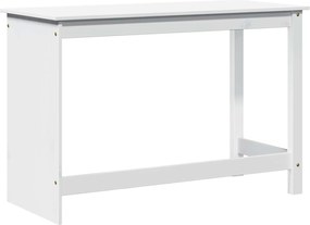 vidaXL Γραφείο Λευκό 112 x 50 x 75 εκ. Στερεό ξύλο πεύκου