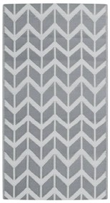 vidaXL Χαλί εξωτερικού χώρου ARAKIL γκρι 80x150 cm PP