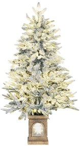 Τεχνητό Χριστουγεννιάτικο Δέντρο Snowy Look 100 LED 8 Λειτουργίες Πλαστικό