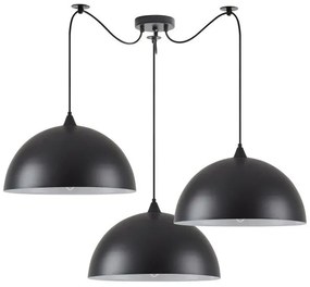 Κρεμαστό Φωτιστικό Οροφής 3xE27 Μαύρο Adept Pendant 77-8719 Homelighting-77-8719-Μαύρο 77-8719