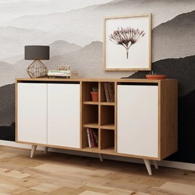 Κονσόλα Δρυς / Λευκό PICUN 140x40x86