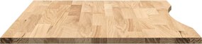 VidaXL Επιτραπέζια Επιφάνεια Ακατέργαστη Μασίφ Ξύλο Δρυς Ορθογώνια
