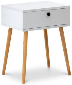 Κομοδίνο Pauline Megapap μελαμίνης λευκό 45x35x61εκ. GP022-0064,2-GP022-0064,2-Λευκό GP022-0064,2
