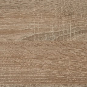 FMD Τραπεζάκι Σαλονιού με Ράφι 100 x 60 x 46 εκ. από Ξύλο Δρυός
