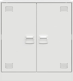 vidaXL Μπουφές Λευκός 67x39x73 εκ. από Ατσάλι