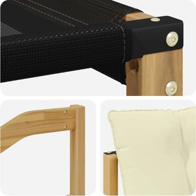 vidaXL Σειρά Καναπέ Εξωτερικού με μαξιλάρι 10 pcs Λευκό και Κρεμ