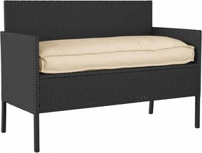 vidaXL Μαξιλάρι Ύφασμα Όξφορντ Μπεζ 120 x 50 x 12 εκ.