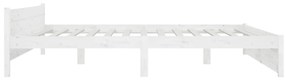 vidaXL Πλαίσιο Κρεβατιού Συρτάρια Λευκό 180 x 200 εκ Super King Size