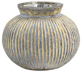 Γυάλινο Βάζο FL1223 Fylliana Μπρονζέ Φ16x13 εκ. 16x16x13 εκ.