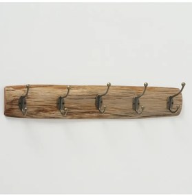 Κρεμάστρα Τοίχου 5 Θέσεων Ξύλινη Natural 55x10εκ. MSA 20-95-577
