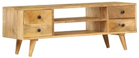 vidaXL Έπιπλο Τηλεόρασης 110 x 35 x 40 εκ. από Μασίφ Ξύλο Μάνγκο