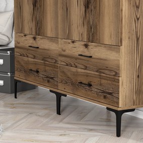 Τετραφυλλη Ντουλαπα Καρυδια KUMSAL 47.5x80x201.4