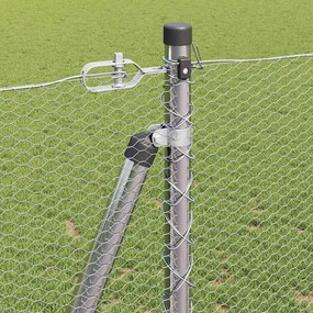 vidaXL Εξωτερική Εξαγωνική Περίφραξη με Σκυρόδετη Βάση 50 x 1,2 m