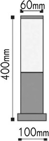 Φωτιστικό Κολώνα Εξωτερικού Χώρου Aca BT1003BH045 Silver
