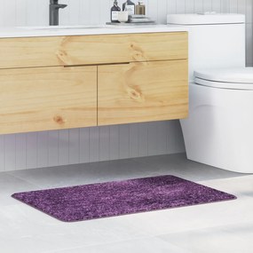 vidaXL Πατάκι Μπάνιου Ορθογώνιο Μοβ 60x90 εκ Πολυπροπυλένιο Αντιολισθητικό