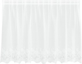 vidaXL Κουρτίνα Δαντέλας με κουρτίνες Λευκό 100 x 200 cm Πολυεστέρας