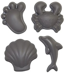 Scrunch Καλούπια Από Ανακυκλώσιμη Σιλικόνη Anthracite Grey (4 Τεμάχια) SCR-110043