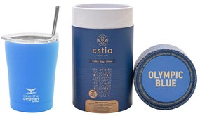 ESTIA ΘΕΡΜΟΣ COFFEE MUG SAVE THE AEGEAN 350ml OLYMPIC BLUE