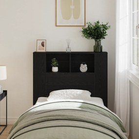 vidaXL Κεφαλάρι Ντουλάπα Μαύρη Δρυς 100x19x104.5 εκ. Φτιαγμένο από Επεξεργασμένο Ξύλο