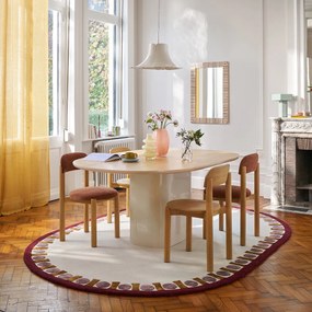 Βάζο από ριγέ γυαλί, ύψος 27 εκ., OLMA