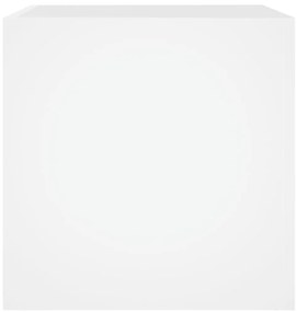 vidaXL Ζαρντινιέρα Λευκή 40 x 40 x 40 εκ. από Επεξεργασμένο Ξύλο