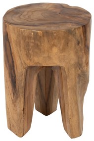 3-LEG STOOL SOLID TEAK NATURAL COLOR Φ30x40Hcm.