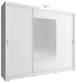 Lh-homefurniture Ντουλάπα Συρόμενη Wiki Χρώμα Λευκό 250x214x62 24114-WKw-250