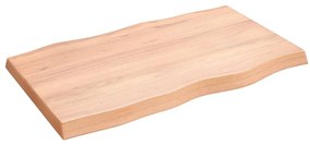 vidaXL Επιφ Τραπεζιού Αν Καφέ 100x60x(2-6)εκ.Ακατέργ. Μασίφ Ξύλο Δρυός