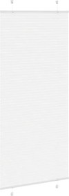 vidaXL Πλισέ περσίδα Λευκό 85x200 cm Πλάτος υφάσματος 84,4 cm
