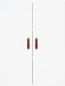vidaXL Ντουλάπι Λευκό 69,5x34x180 εκ. από Επεξεργασμένο Ξύλο