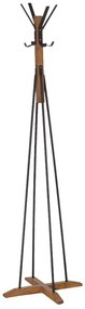 Καλόγερος Myra 120-000119 Φ40x160cm Walnut-Black Metal,Wood