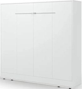 Κρεβάτι Τοίχου Zylo I LED-Λευκό-160 x 200