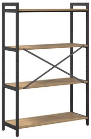vidaXL Βιβλιοθήκη artisan δρυς 80 x 30 x 118 εκ Επεξεργασμένο ξύλο