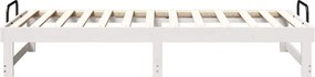 vidaXL Σκελετός Κρεβατιού Λευκό 75 x 190 cm Στερεά ξυλεία πεύκου