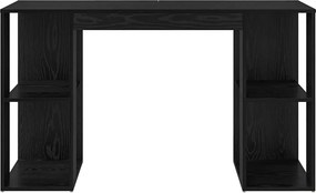 vidaXL Γραφείο Μαύρη Οξυά 130 x 50.5 x 75 εκ Επεξεργασμένο ξύλο