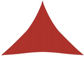 vidaXL Πανί Σκίασης Κόκκινο 4 x 4 x 4 μ. από HDPE 160 γρ./μ²