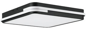 Eglo Μοντέρνα Πλαστική Πλαφονιέρα Οροφής με Ενσωματωμένο LED σε Μαύρο χρώμα 47cm 900477