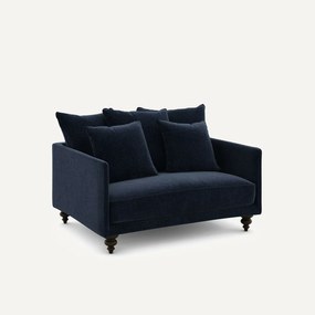 Διθέσιος καναπές compact από βελούδο chenille, Lazare