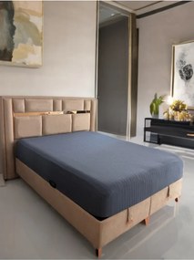 Stewehome Σεντόνι με λάστιχο διπλό από 100% βαμβάκι 160x200 cm