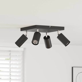 vidaXL Σποτ οροφής Μαύρο 38 x 5.5 x 16.5 εκ Ατσάλι
