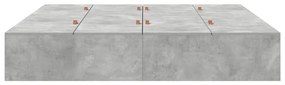 vidaXL Σκελετός Κρεβατιού Γκρι σκυροδέματος 200 x 180 x 31.5 εκ.