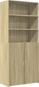 vidaXL Ντουλάπι Sonoma Δρυς 80x42,5x185 εκ. από Επεξεργασμένο Ξύλο
