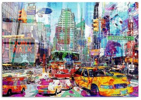 Πίνακας Γυάλινος 123BZM2226 100x70cm Multi Wallity Οριζόντιοι Glass