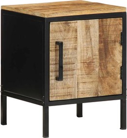 vidaXL Κομοδίνο 2 pcs Καφέ και Μαύρο 30 x 30 x 40 cm