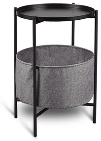 Τραπεζάκι Βοηθητικό Sue 2080102 45x61cm Black-Grey Mirrors &amp; More