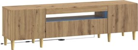vidaXL Ντουλάπα LED Τηλεόρασης Artisan Δρυς Επεξεργασμένο Ξύλο