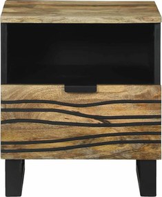 vidaXL Κομοδίνο 2 pcs Φυσικό 40 x 33 x 46 εκ. Επεξεργασμένο Ξύλο